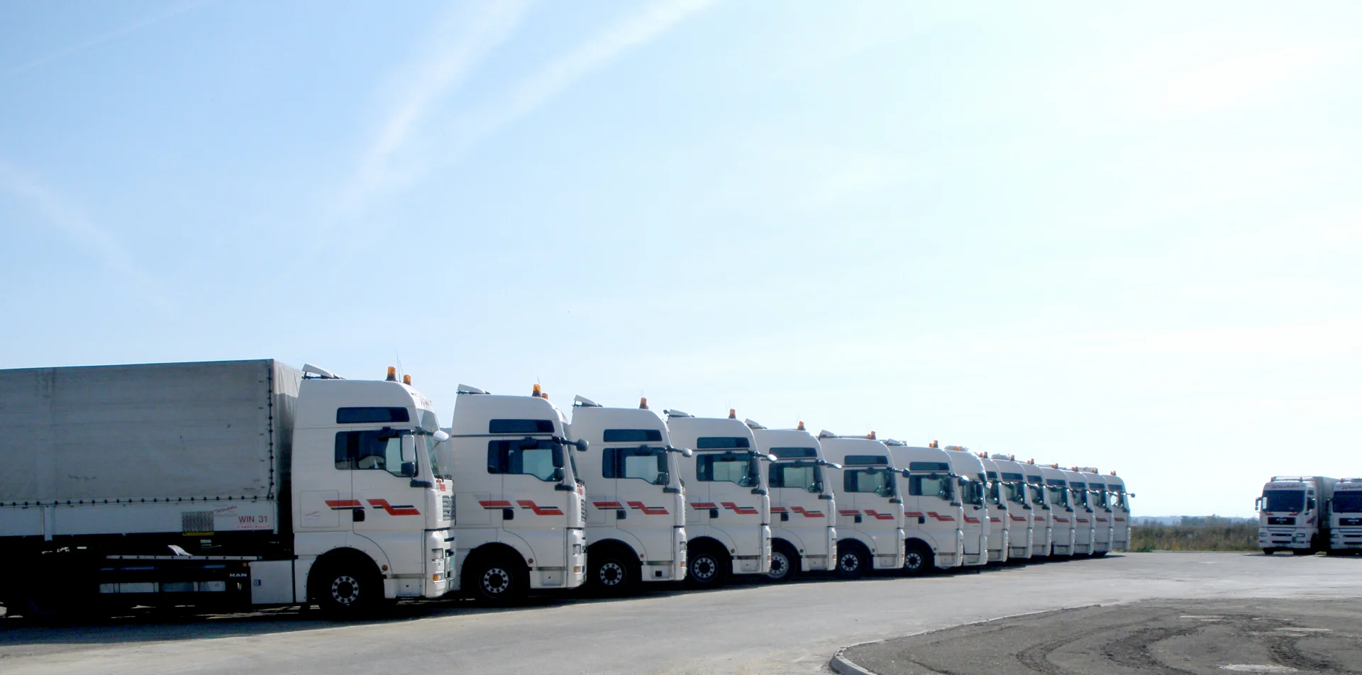 LKW-Reihe der Winkler F & S Transport GmbH